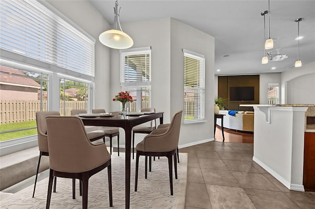 2750 NW 143rd Way, Newberry, FL 32669 - tiled dining room featuring recessed lighting and baseboards