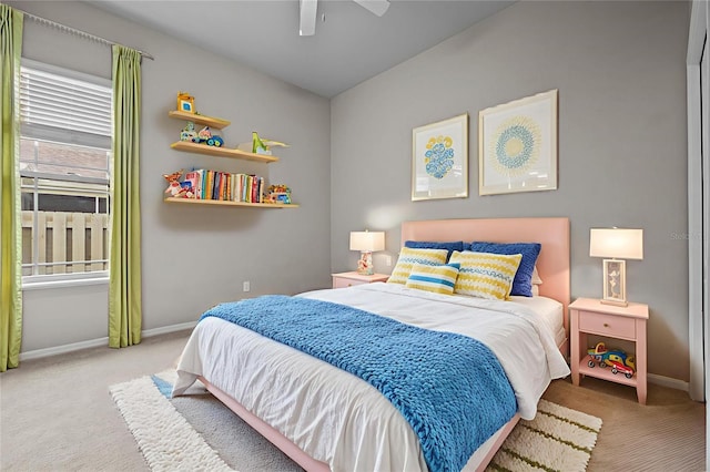 2750 NW 143rd Way, Newberry, FL 32669 - bedroom with carpet floors and ceiling fan