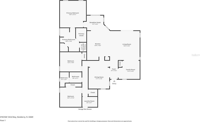 2750 NW 143rd Way, Newberry, FL 32669 - view of floor plan / room layout
