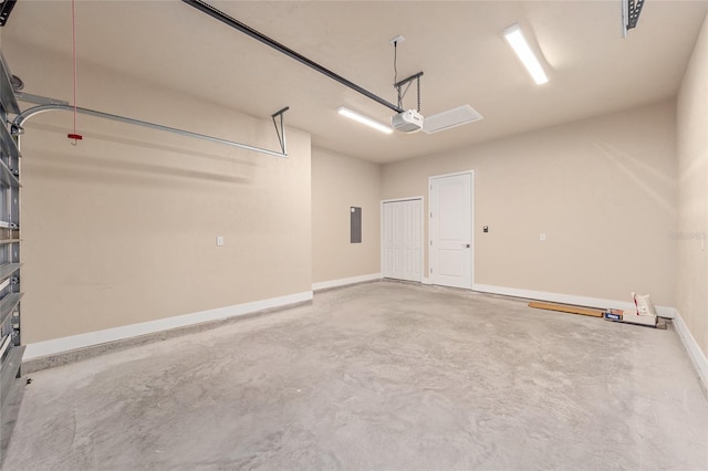 1080 NW 132nd Blvd, Newberry, FL 32669 - garage featuring a garage door opener and electric panel