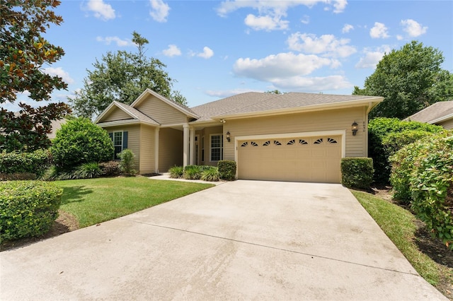 8650 SW 26th Ln, Gainesville, FL 32608 - ranch-style house featuring an attached garage, driveway, and a front yard