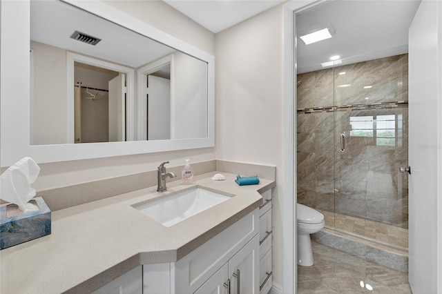 10777 W Sample Rd Unit 1212, Coral Springs, FL 33065 - full bath featuring vanity, a stall shower, and marble look tile flooring