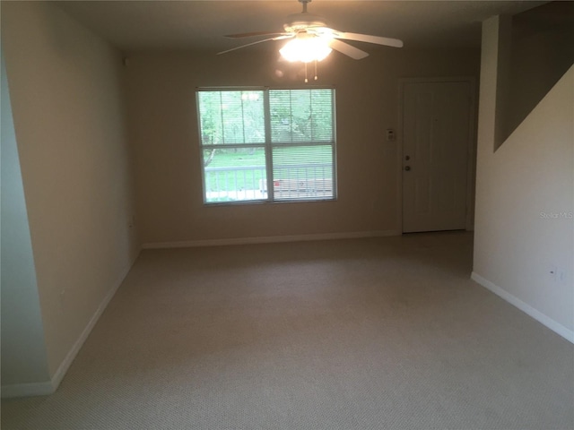 2375 SW 42nd Way Unit 160, Gainesville, FL 32607 - empty room with light colored carpet and a ceiling fan