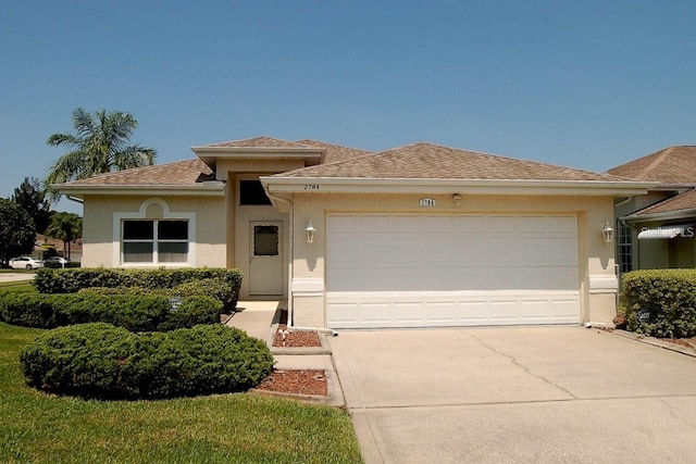 view of front of home featuring a garage