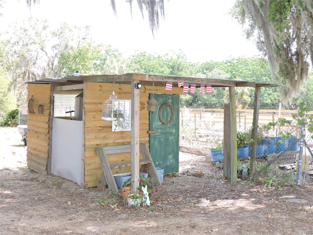 view of outbuilding