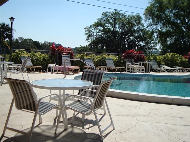 view of pool with a patio