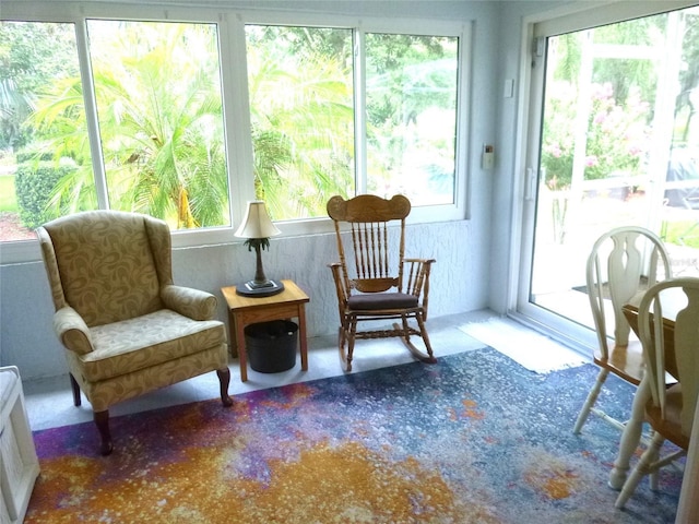 view of sunroom / solarium