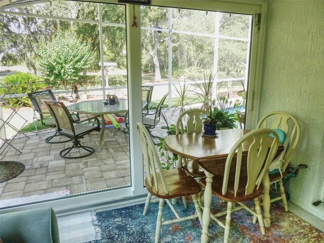 view of sunroom / solarium