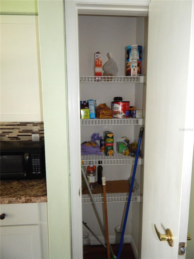 view of pantry