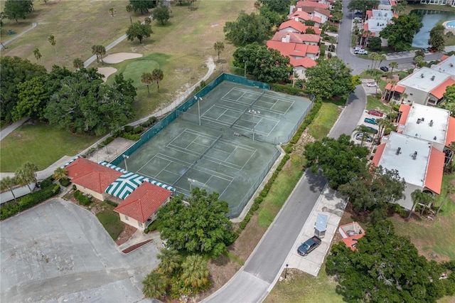 aerial view featuring a residential view