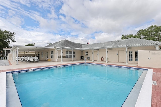 view of pool with a patio