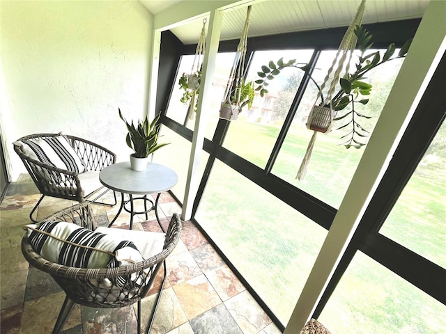 view of sunroom / solarium