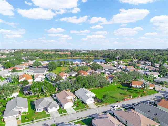 341 Lake Suzanne Dr, Lake Wales, FL 33859 - aerial perspective of suburban area featuring a large body of water