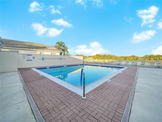 view of pool with a patio