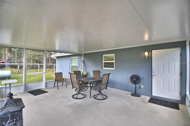 view of sunroom / solarium