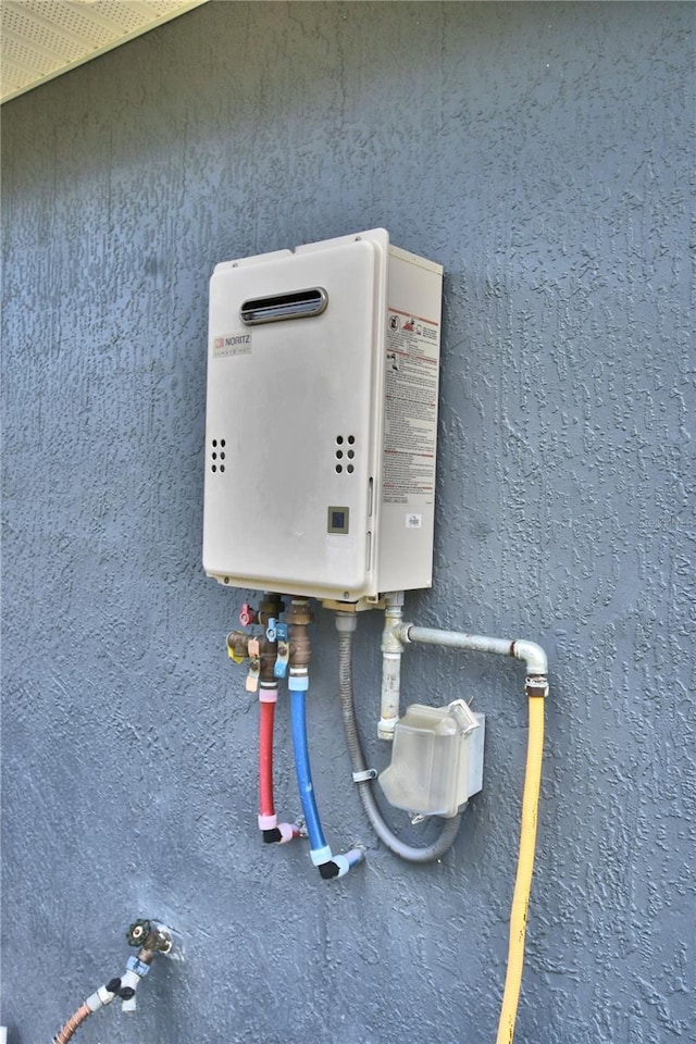 details featuring water heater