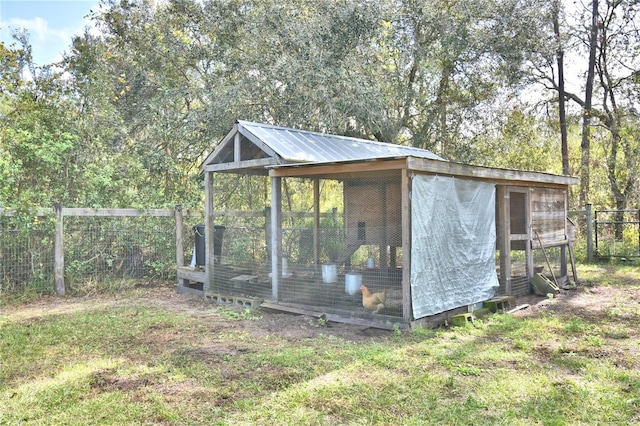 view of outdoor structure