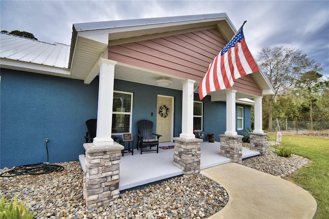 view of patio / terrace featuring a porch