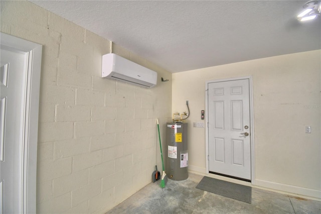 112 Reedy Creek Dr, Frostproof, FL 33843 - utilities with water heater and a wall unit AC