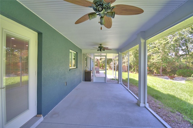 112 Reedy Creek Dr, Frostproof, FL 33843 - view of patio / terrace featuring ceiling fan