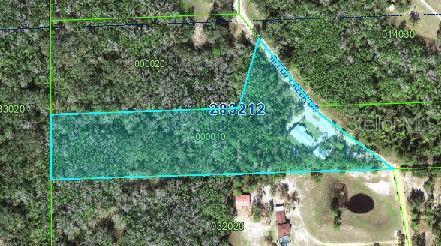 112 Reedy Creek Dr, Frostproof, FL 33843 - aerial overview of property's location with property parcel outlined