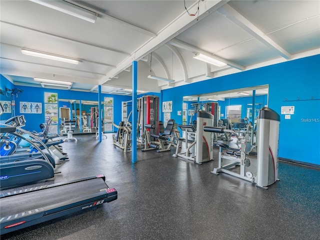 view of exercise room