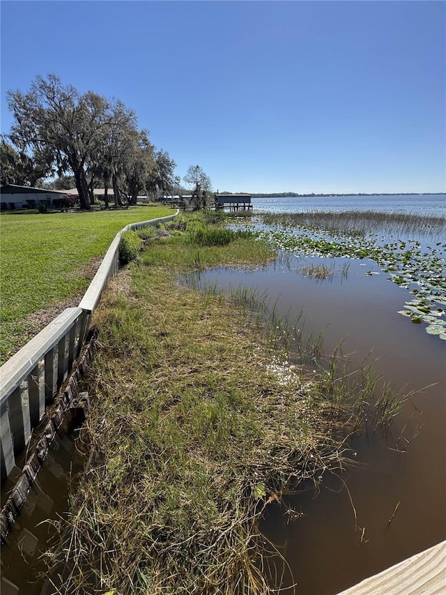 view of water feature