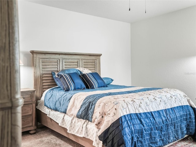 bedroom with carpet