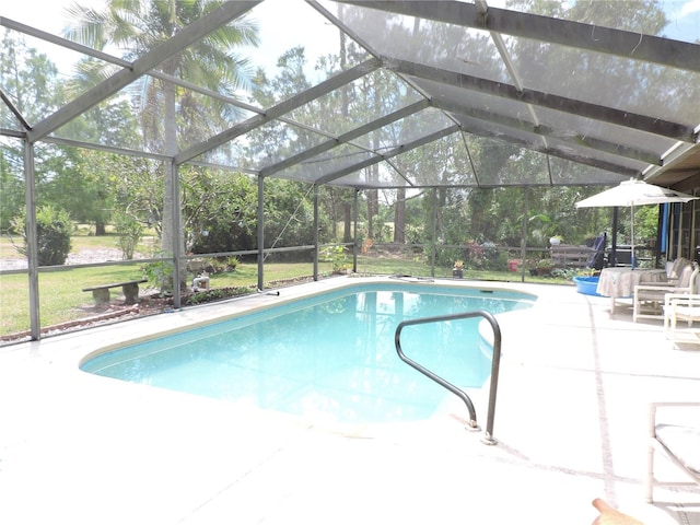 pool featuring a patio