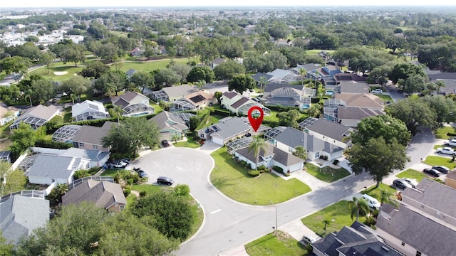 2200 Mallory Cir, Haines City, FL 33844 - aerial view of property and surrounding area with nearby suburban area