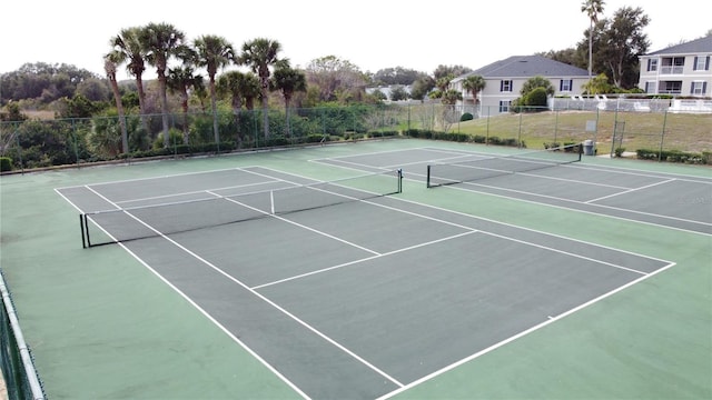 2200 Mallory Cir, Haines City, FL 33844 - view of tennis court with fence