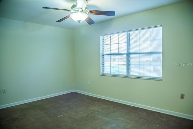 4725 Kayworth Rd, Lake Wales, FL 33898 - empty room with baseboards and ceiling fan