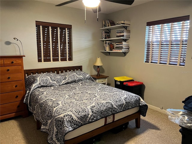 1422 Ave H SW, Winter Haven, FL 33880 - bedroom featuring carpet floors and a ceiling fan
