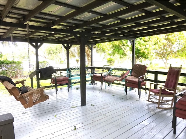 302 S Palm Ave, Frostproof, FL 33843 - view of deck