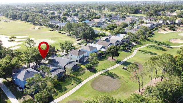 2696 Hemingway Ave, Haines City, FL 33844 - aerial view of property's location featuring a golf club and nearby suburban area