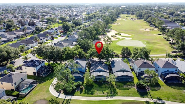 2696 Hemingway Ave, Haines City, FL 33844 - aerial view of property's location featuring a local golf course and nearby suburban area
