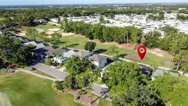 2696 Hemingway Ave, Haines City, FL 33844 - aerial view of property's location featuring a golf course and nearby suburban area