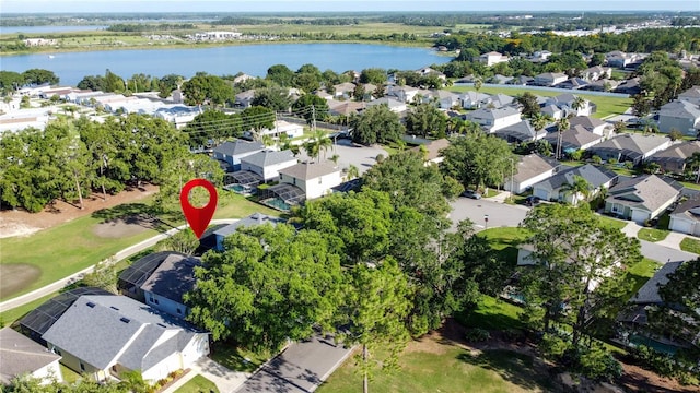 2696 Hemingway Ave, Haines City, FL 33844 - aerial view of property's location featuring nearby suburban area and a large body of water
