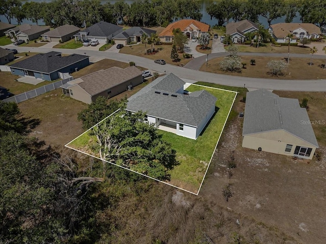 drone / aerial view featuring a residential view