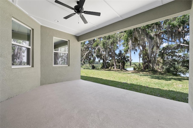 4537 Fairway Oaks Dr, Mulberry, FL 33860 - view of patio with ceiling fan