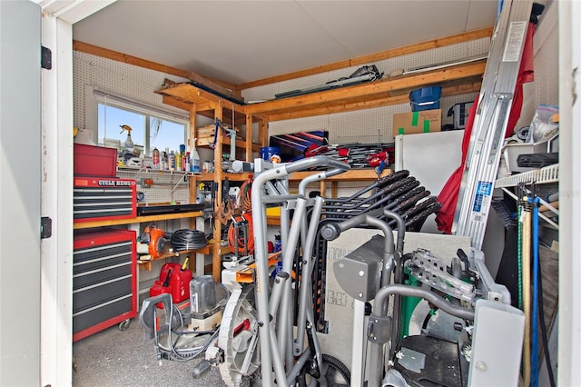 view of storage room