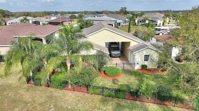 view of front of home featuring a front yard