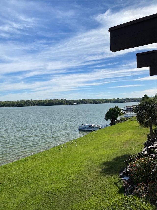 view of water feature