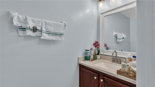 bathroom featuring oversized vanity