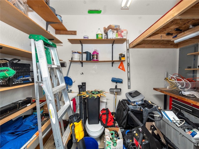 view of storage room