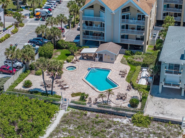 view of pool with a patio area