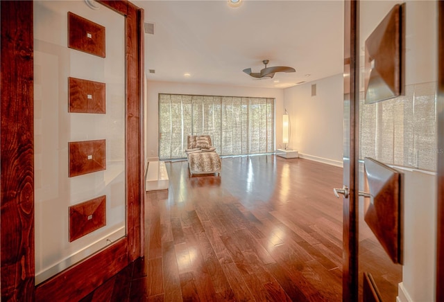 interior space featuring hardwood / wood-style floors