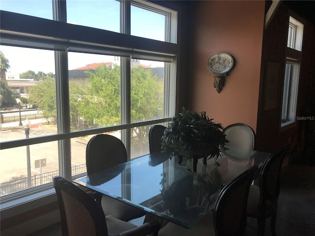 view of dining room