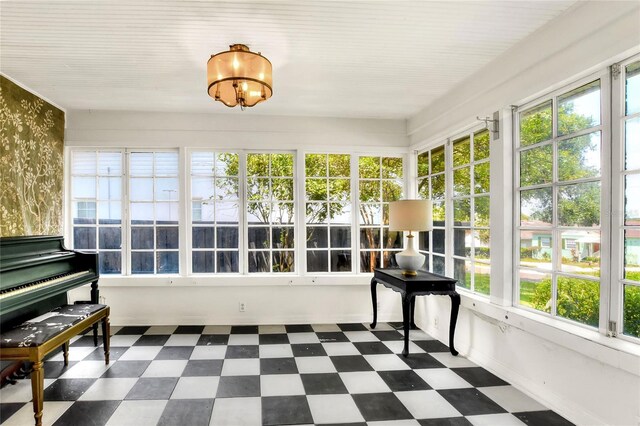 view of sunroom