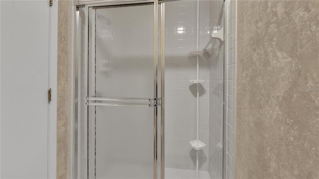 bathroom with an enclosed shower